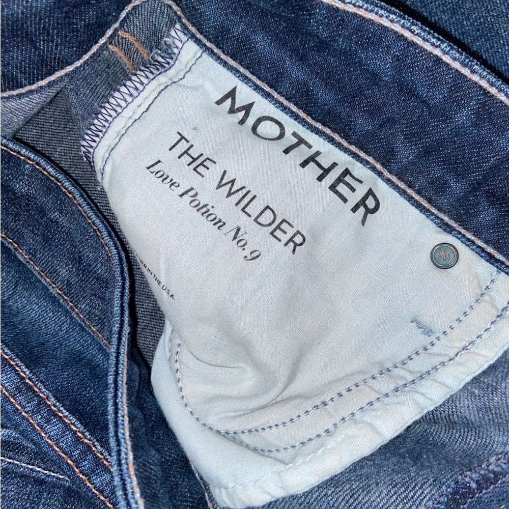 MOTHER The Wilder Love Potion Number 9 Dark Wash Flare Leg Jeans Size 29 - Picture 5 of 8